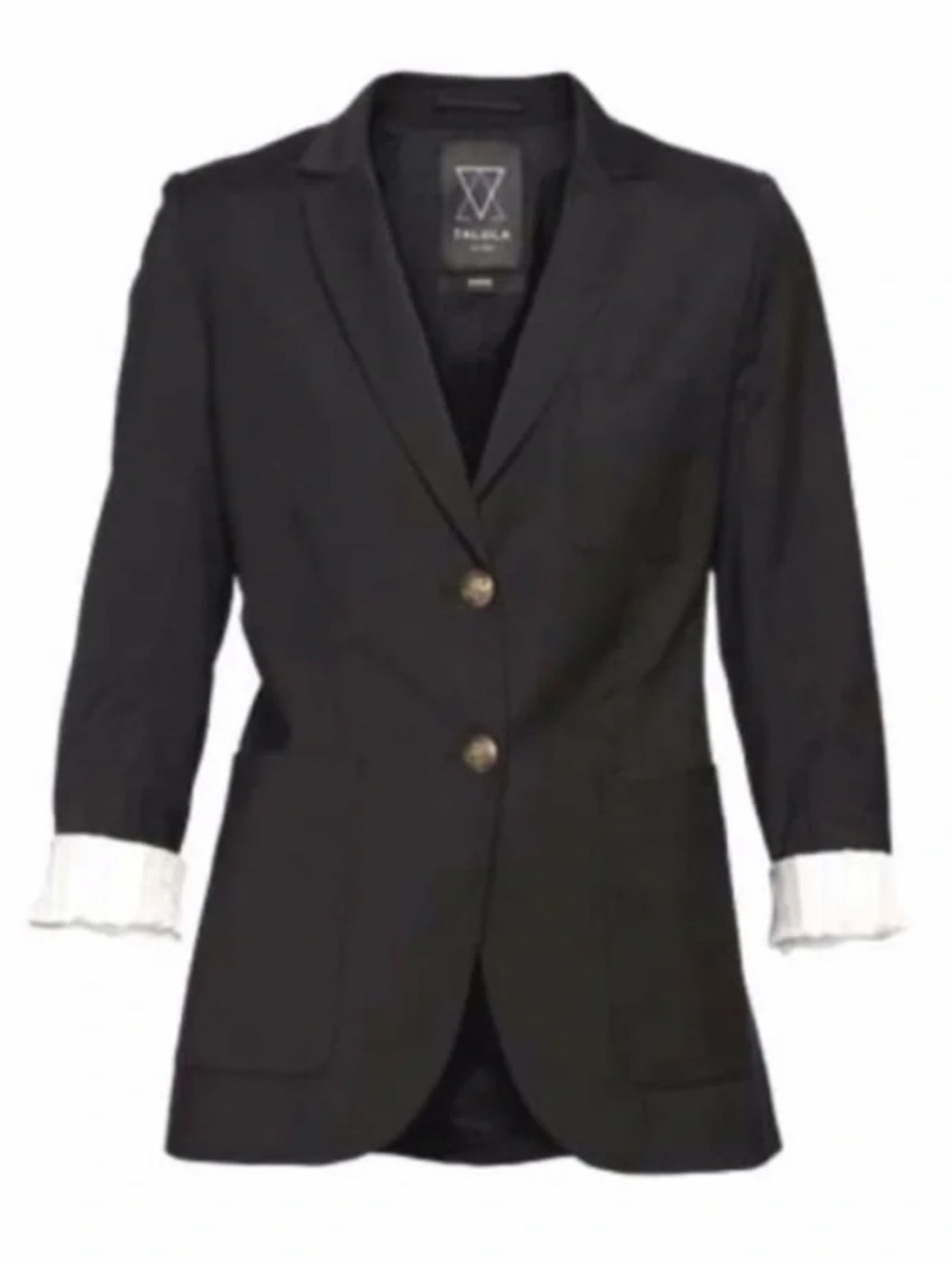 Aritzia Talula Black Tailored Exeter Boyfriend Blazer Size 2 Classic Elegant